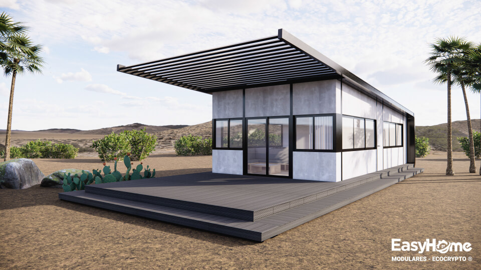 Tecnología sostenible en módulo Agro Blockchain agrícola y green house blockchain